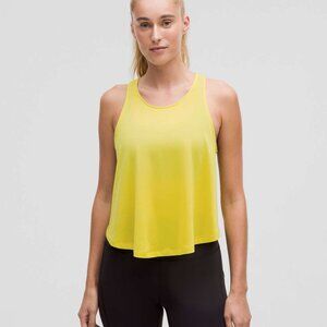 NWT lululemon Lightweight Training Racerback Tank Sz 8 Yellow